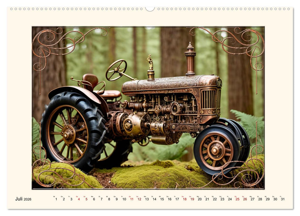Steampunk Traktoren (CALVENDO Premium Wandkalender 2026)