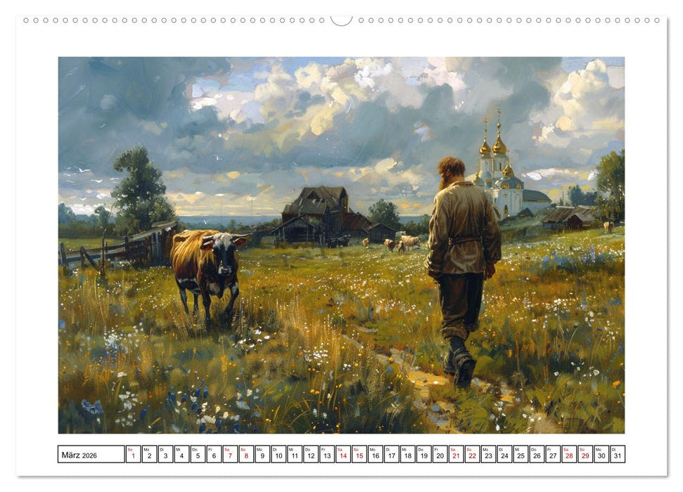 Reise mit der ostslawischen Seele (CALVENDO Wandkalender 2026)