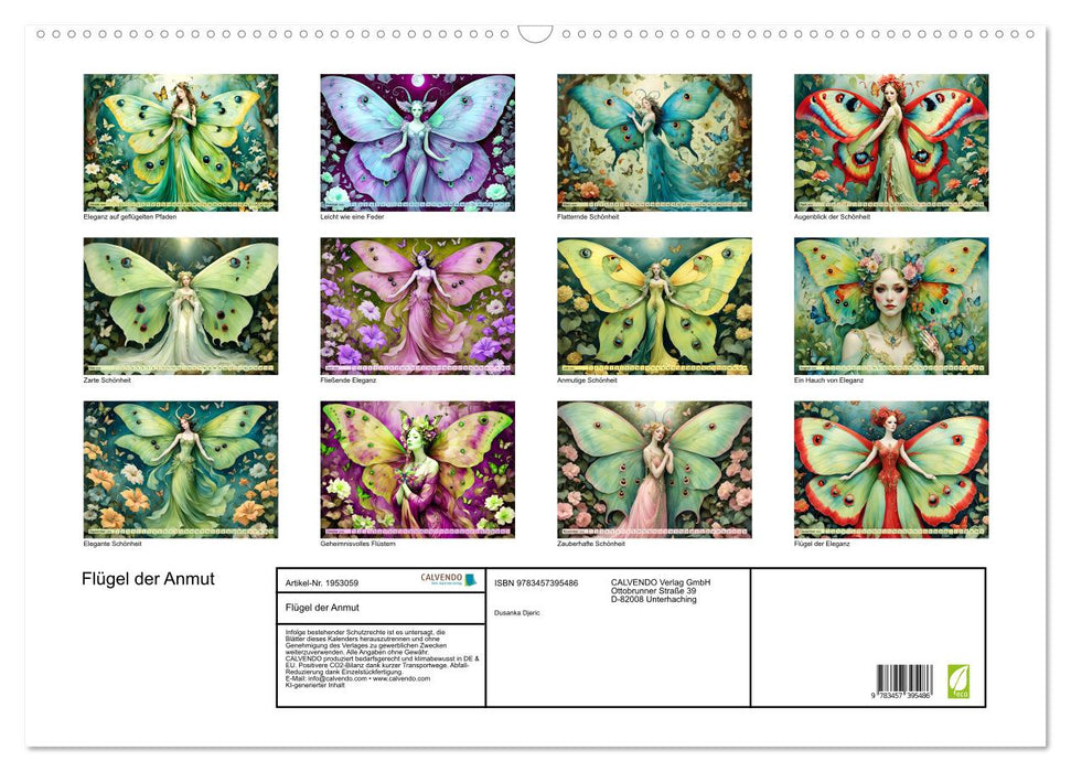Flügel der Anmut (CALVENDO Wandkalender 2026)