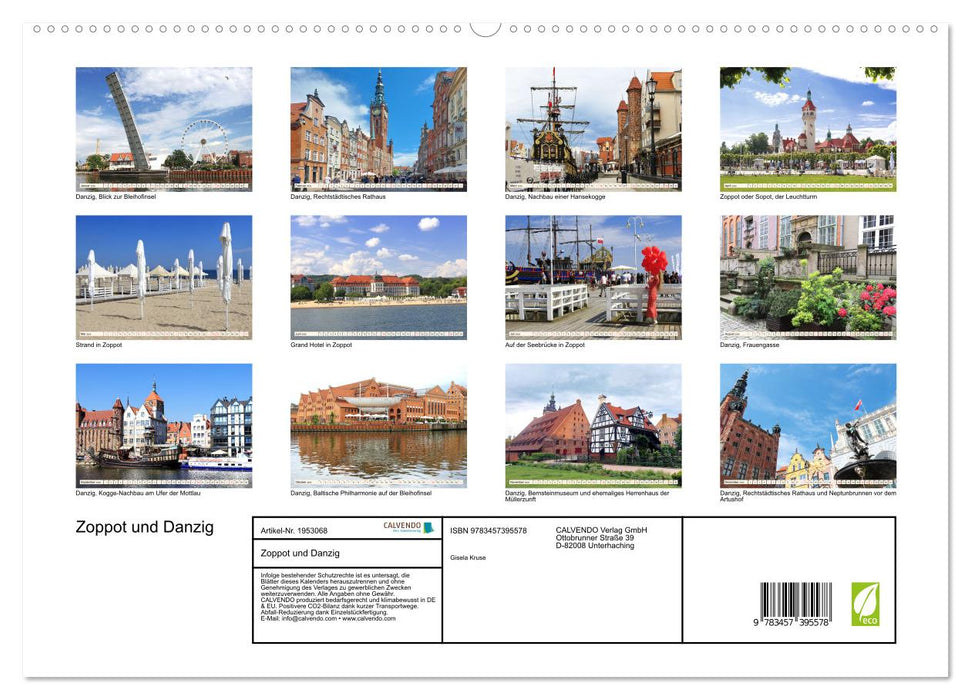 Zoppot und Danzig (CALVENDO Premium Wandkalender 2026)
