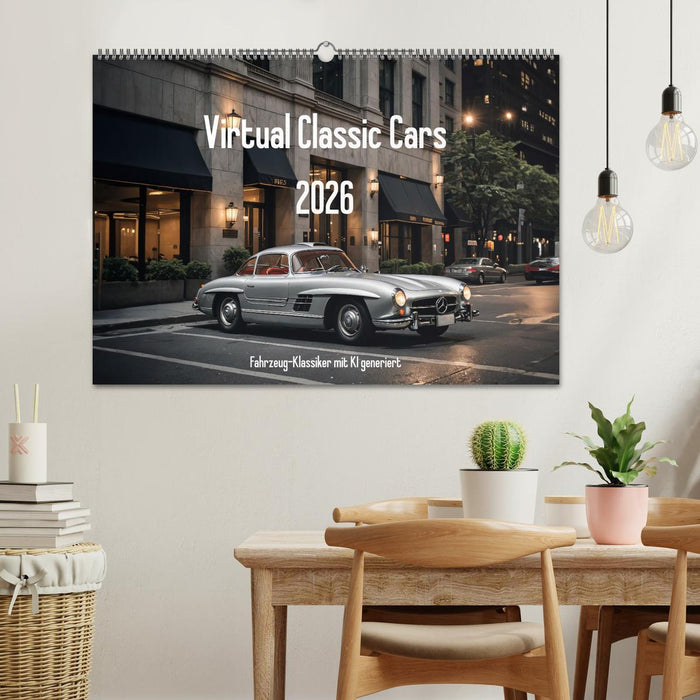 Virtual Classic Cars (CALVENDO Wandkalender 2026)