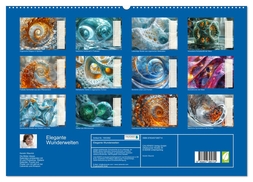 Elegante Wunderwelten (CALVENDO Premium Wandkalender 2026)
