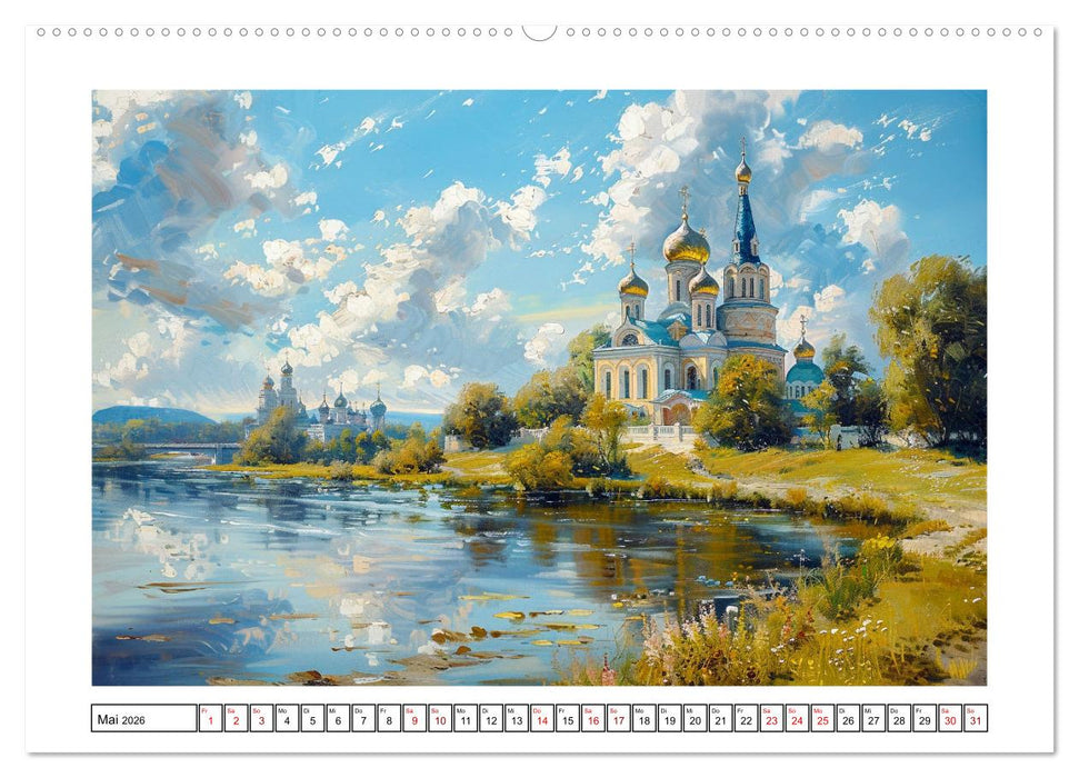 Reise mit der ostslawischen Seele (CALVENDO Premium Wandkalender 2026)