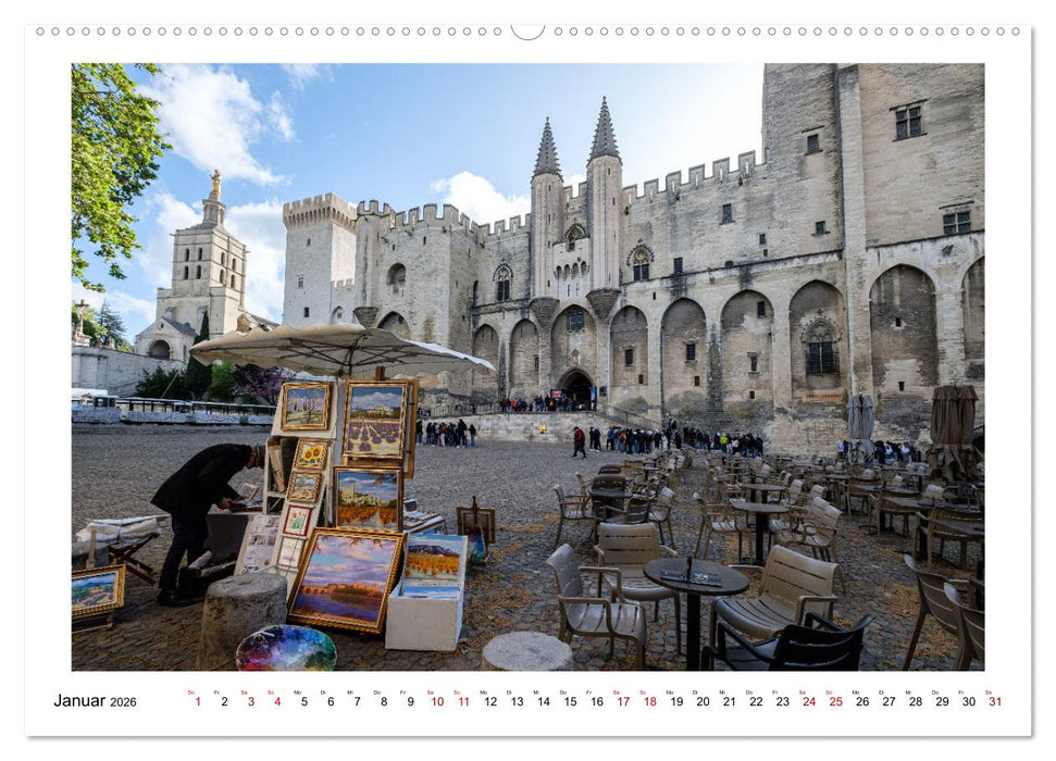 In den Gassen von Avignon (CALVENDO Wandkalender 2026)