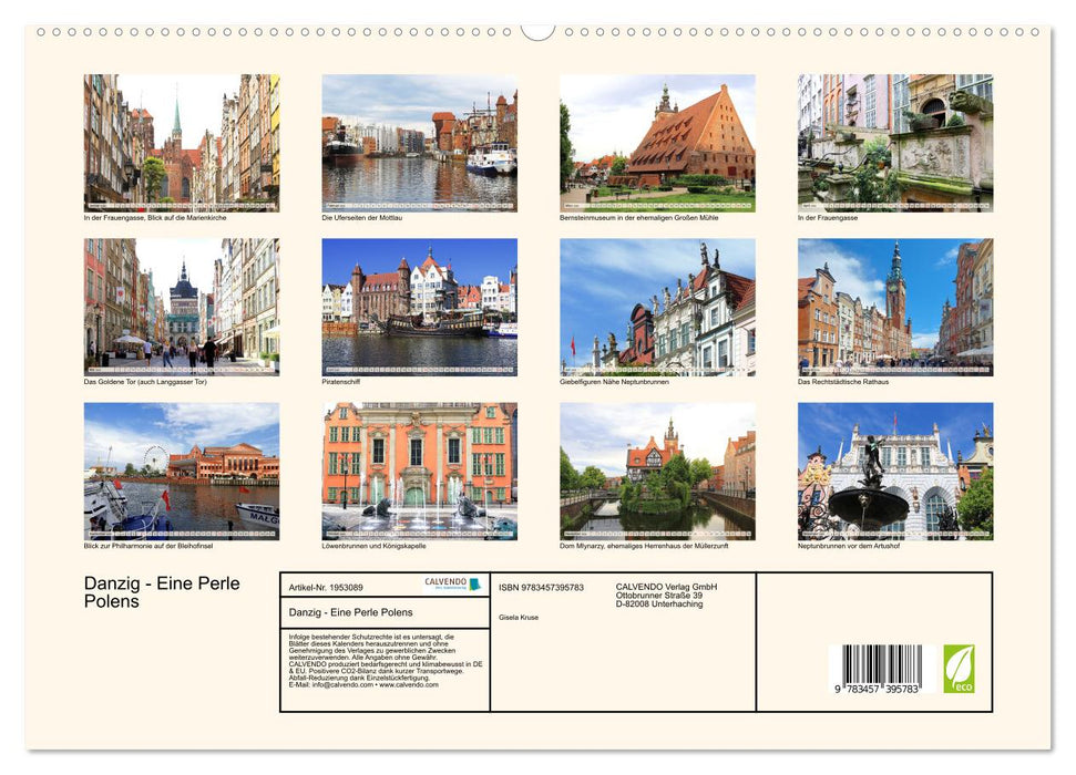 Danzig - Eine Perle Polens (CALVENDO Premium Wandkalender 2026)