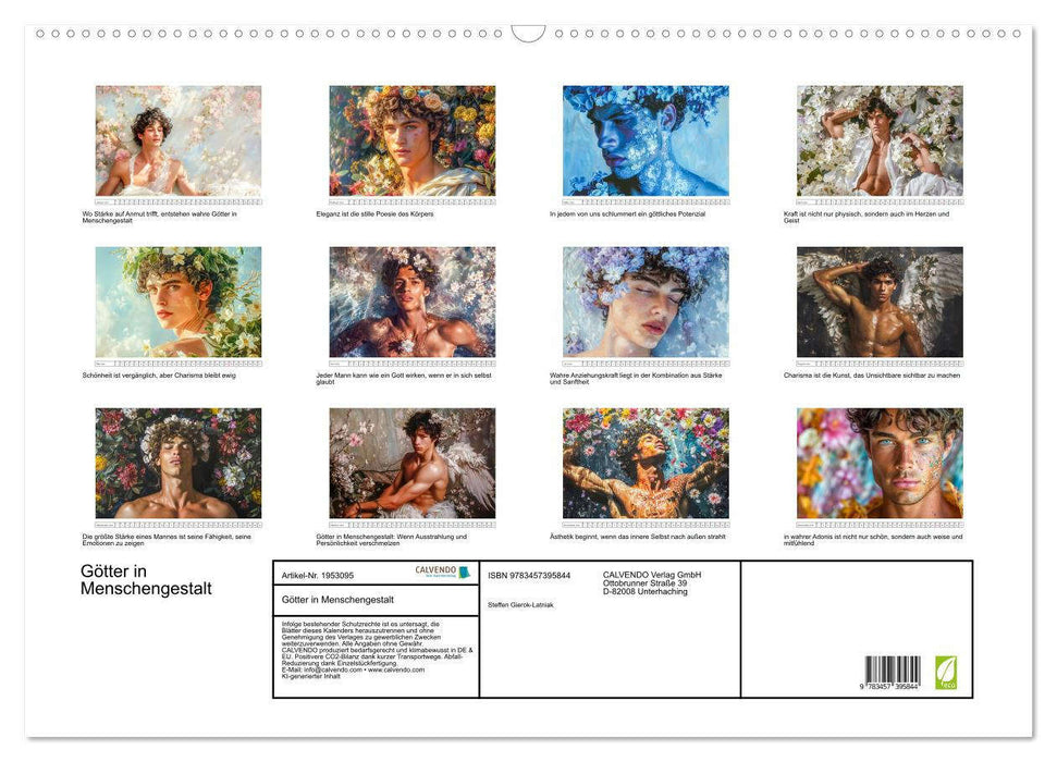 Götter in Menschengestalt (CALVENDO Wandkalender 2026)