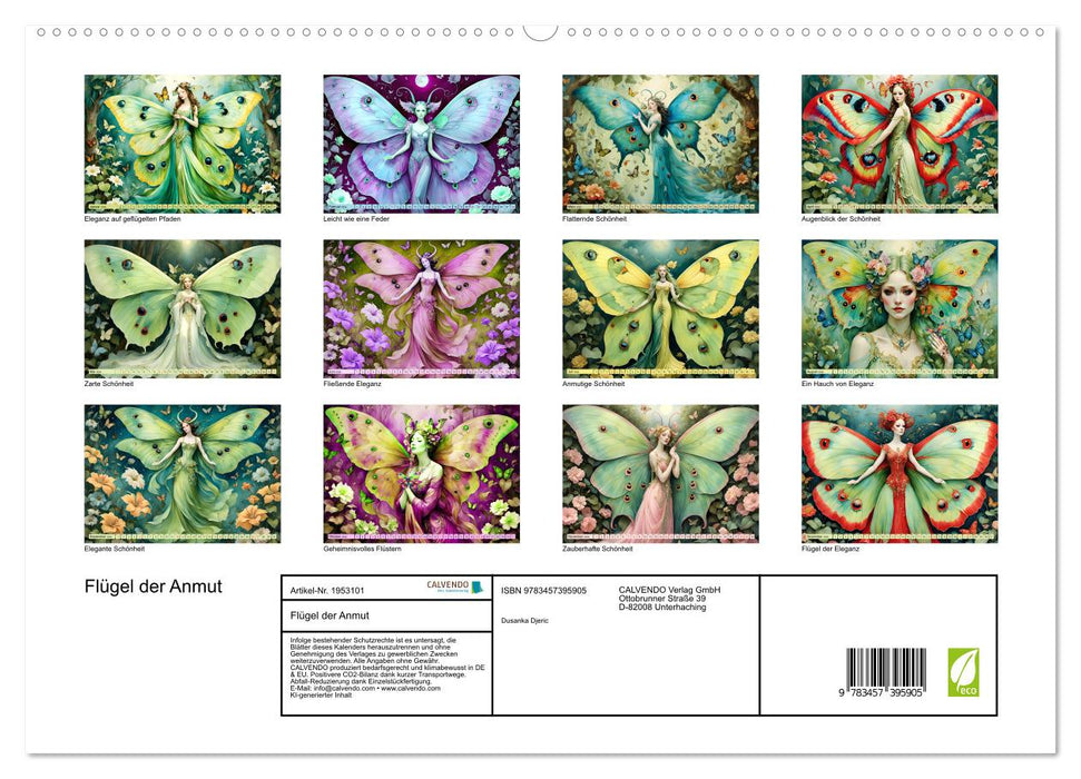 Flügel der Anmut (CALVENDO Premium Wandkalender 2026)