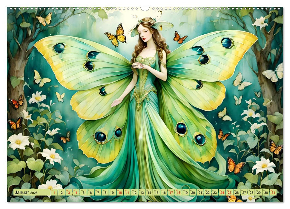 Flügel der Anmut (CALVENDO Premium Wandkalender 2026)
