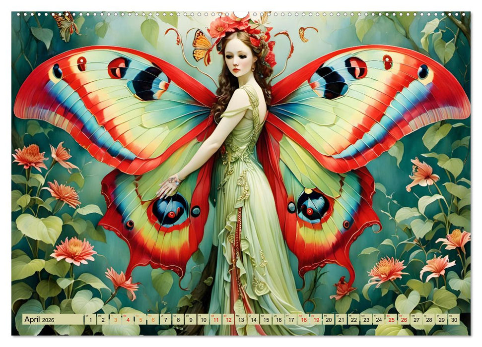 Flügel der Anmut (CALVENDO Premium Wandkalender 2026)