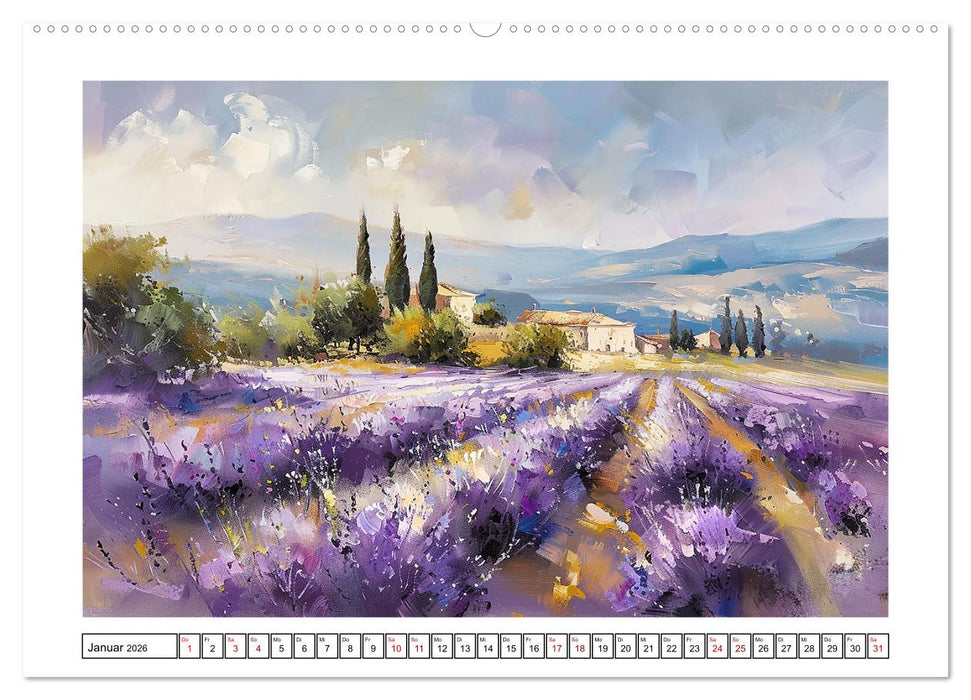 Toskana bis Provence (CALVENDO Premium Wandkalender 2026)