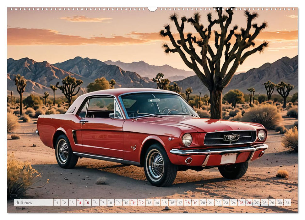 Virtual Classic Cars (CALVENDO Premium Wandkalender 2026)