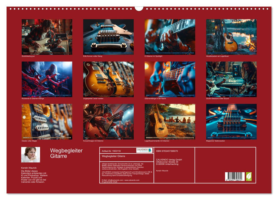 Wegbegleiter Gitarre (CALVENDO Wandkalender 2026)