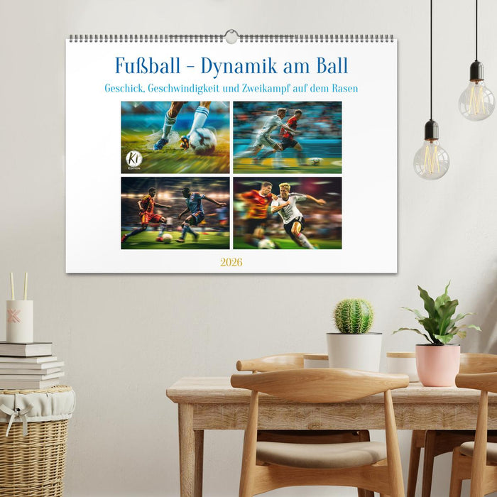 Fußball - Dynamik am Ball (CALVENDO Wandkalender 2026)