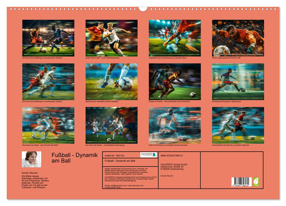 Fußball - Dynamik am Ball (CALVENDO Wandkalender 2026)