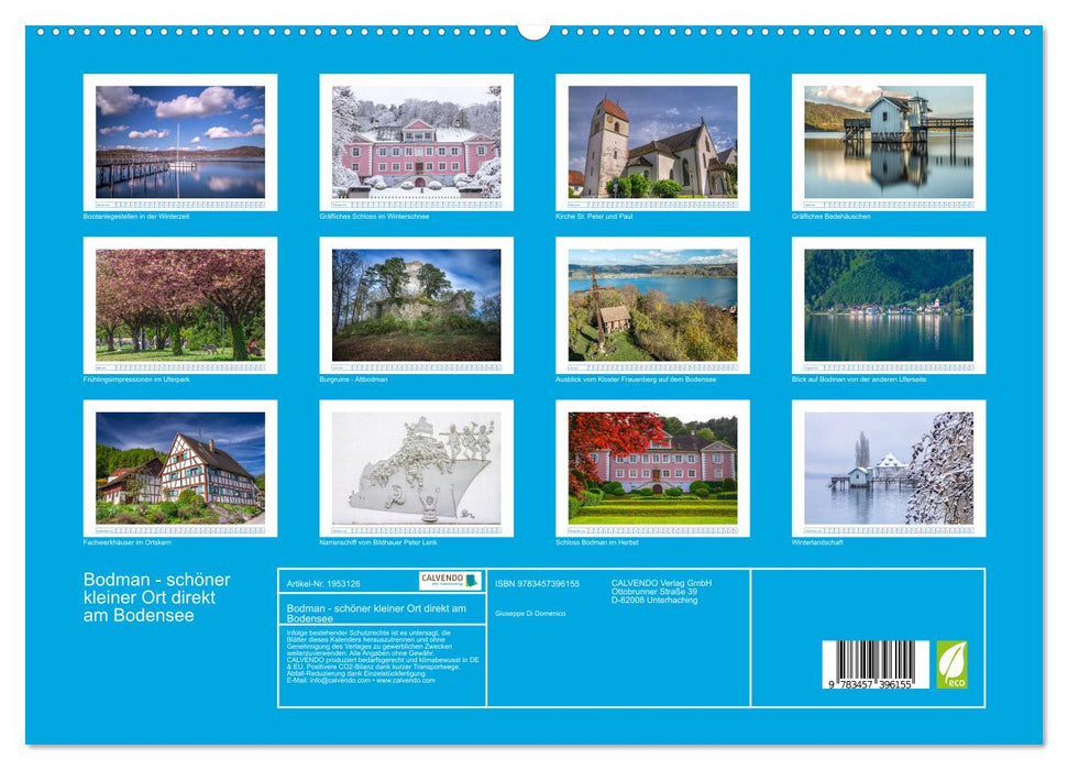 Bodman - schöner kleiner Ort direkt am Bodensee (CALVENDO Premium Wandkalender 2026)