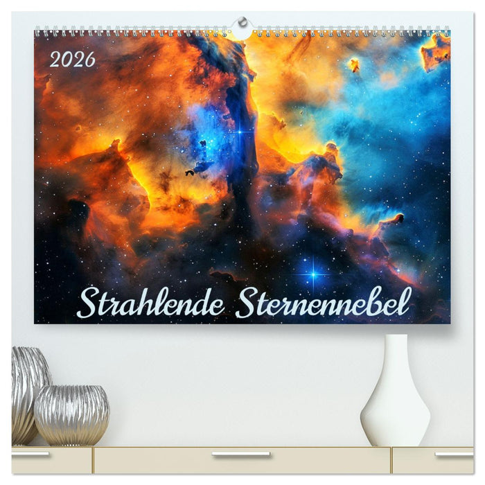 Strahlende Sternennebel (CALVENDO Premium Wandkalender 2026)