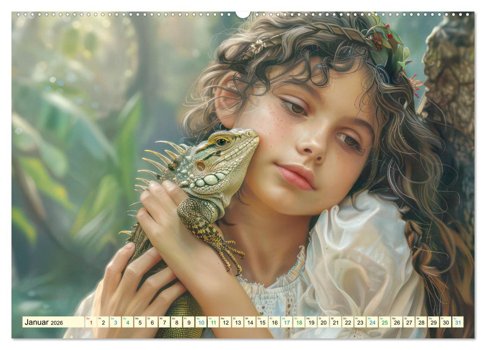 Tierliebe - In exotischer Umgebung (CALVENDO Premium Wandkalender 2026)