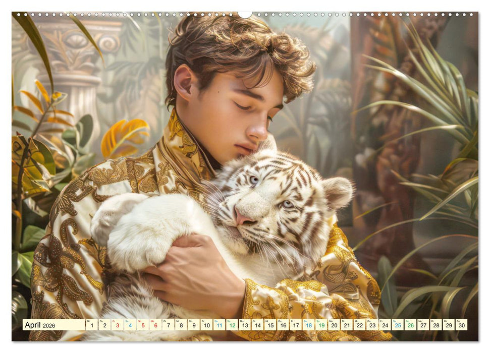 Tierliebe - In exotischer Umgebung (CALVENDO Premium Wandkalender 2026)