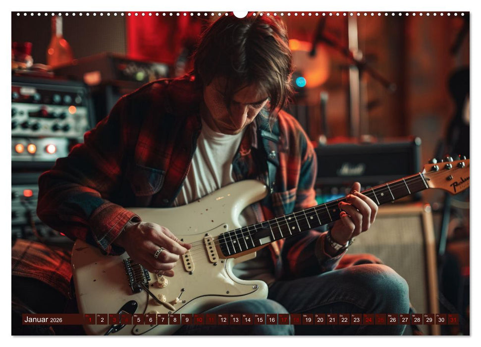 Wegbegleiter Gitarre (CALVENDO Premium Wandkalender 2026)