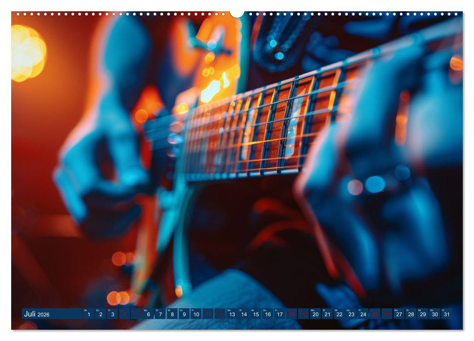 Wegbegleiter Gitarre (CALVENDO Premium Wandkalender 2026)