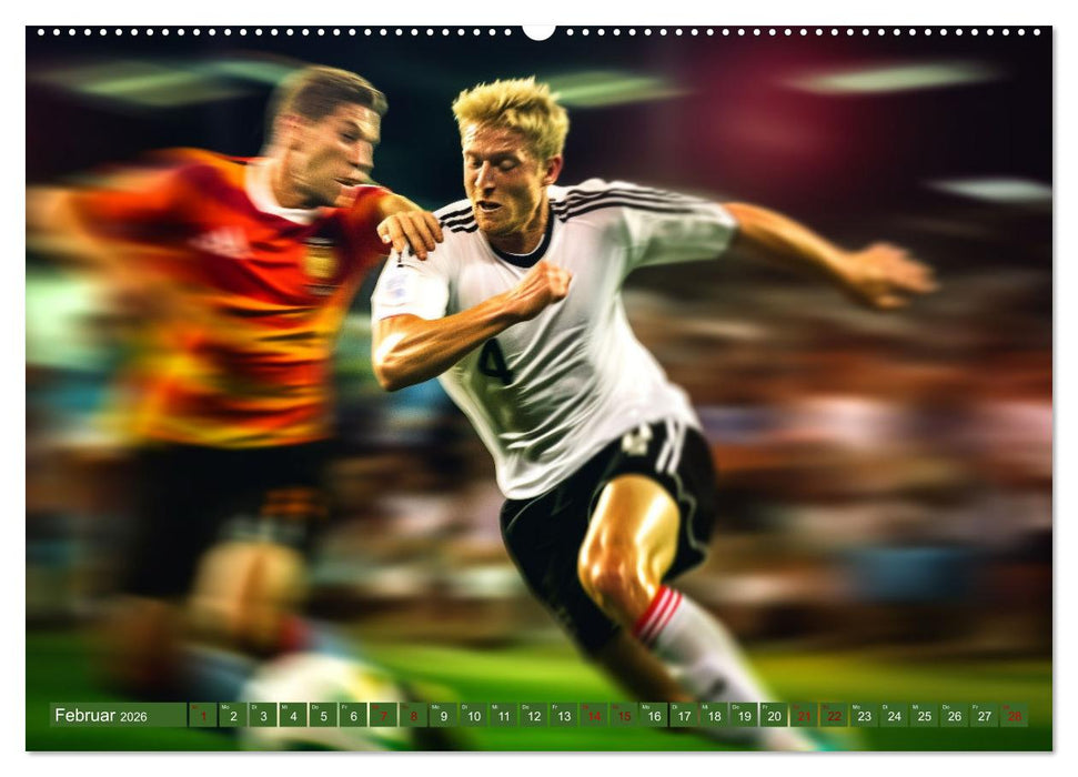 Fußball - Dynamik am Ball (CALVENDO Premium Wandkalender 2026)
