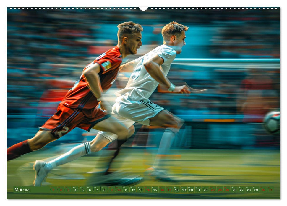 Fußball - Dynamik am Ball (CALVENDO Premium Wandkalender 2026)