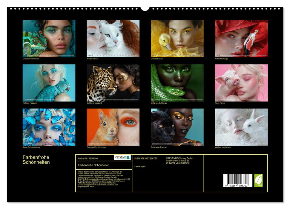 Farbenfrohe Schönheiten (CALVENDO Premium Wandkalender 2026)