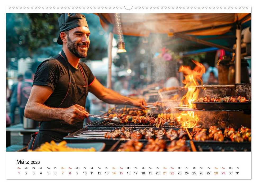 Street Food für Gourmets (CALVENDO Premium Wandkalender 2026)