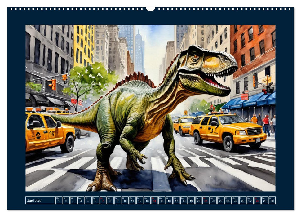 Dinosaurier erobern die Welt zurück (CALVENDO Wandkalender 2026)