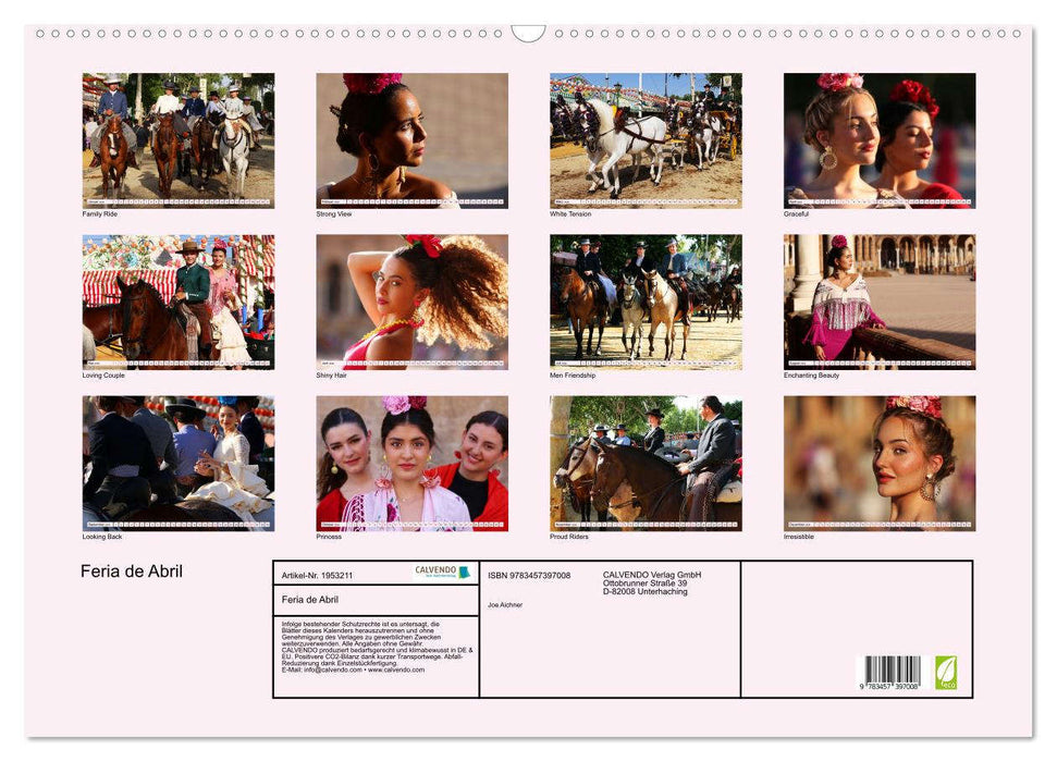Feria de Abril (CALVENDO Wandkalender 2026)