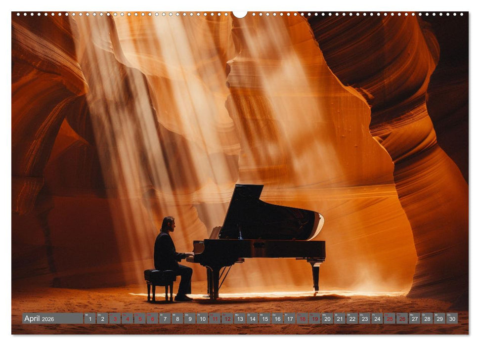 Träume aus Piano, Klavier und Flügel (CALVENDO Premium Wandkalender 2026)