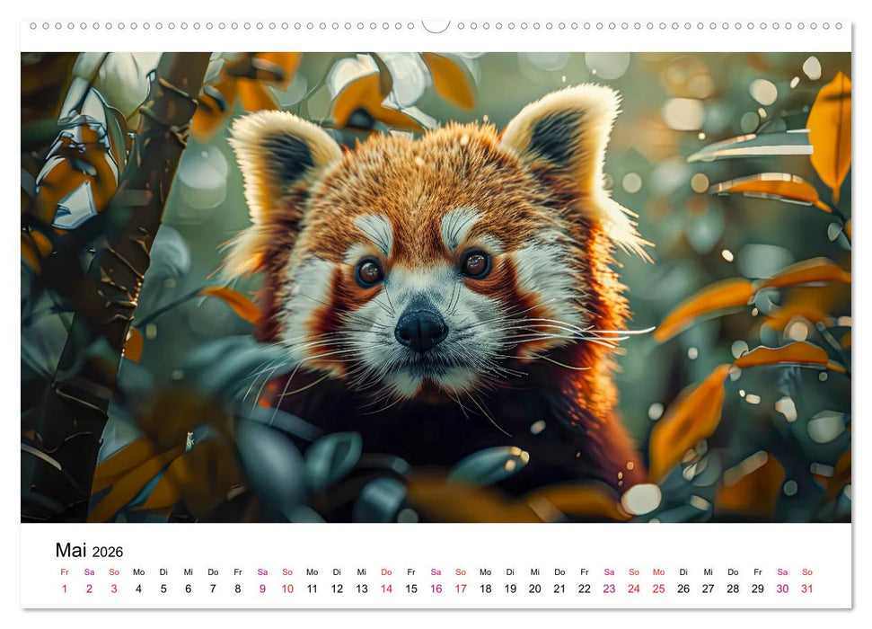Der Rote Panda (CALVENDO Wandkalender 2026)