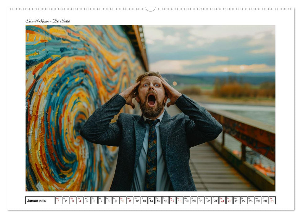 Alte Meister auf Zeitreise (CALVENDO Wandkalender 2026)