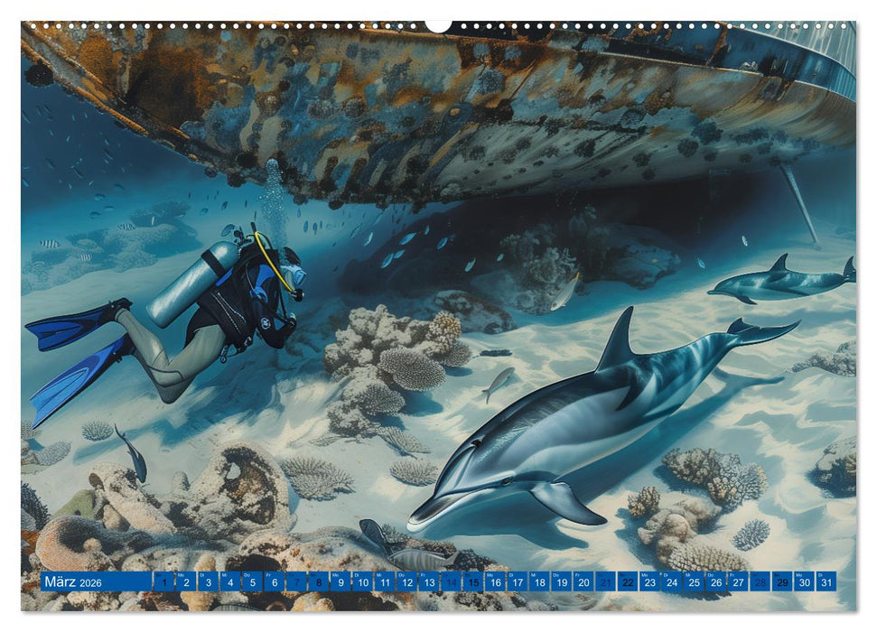 Erlebe mit mir verzaubernde Unterwasserwelten Tauchen (CALVENDO Premium Wandkalender 2026)