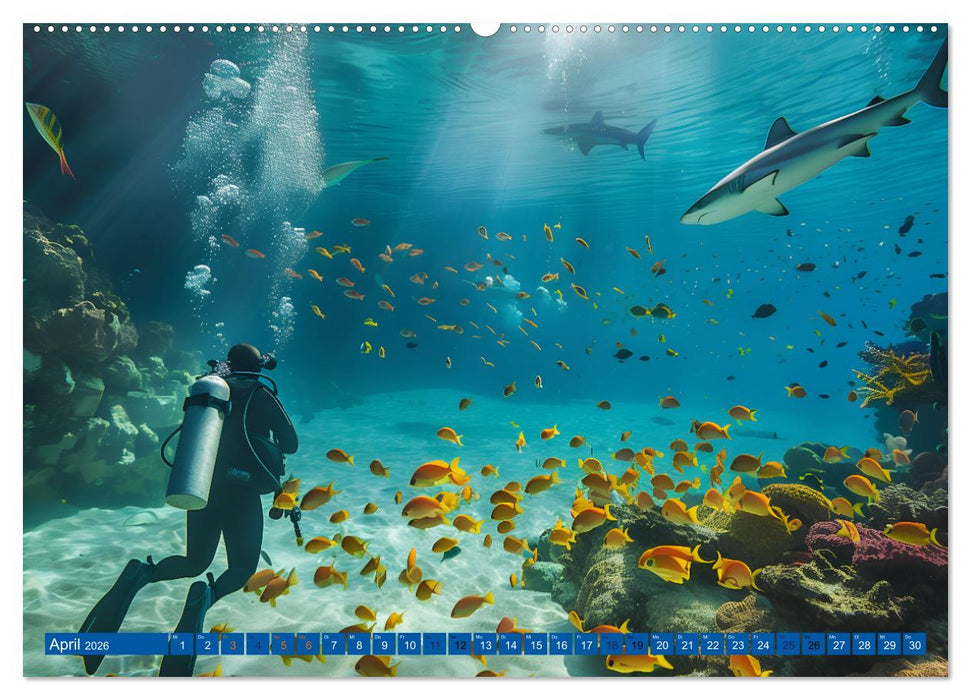 Erlebe mit mir verzaubernde Unterwasserwelten Tauchen (CALVENDO Premium Wandkalender 2026)