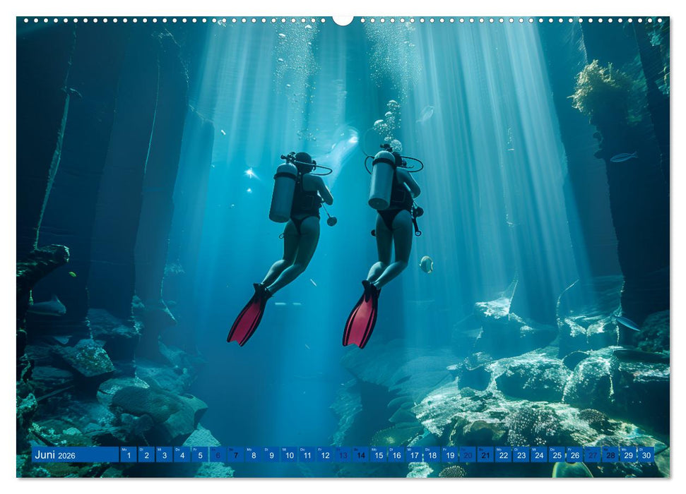 Erlebe mit mir verzaubernde Unterwasserwelten Tauchen (CALVENDO Premium Wandkalender 2026)