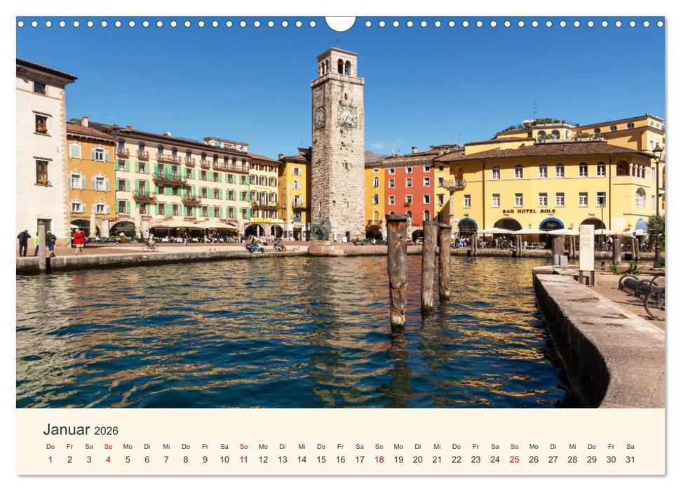 Wanderreise Gardasee (CALVENDO Wandkalender 2026)