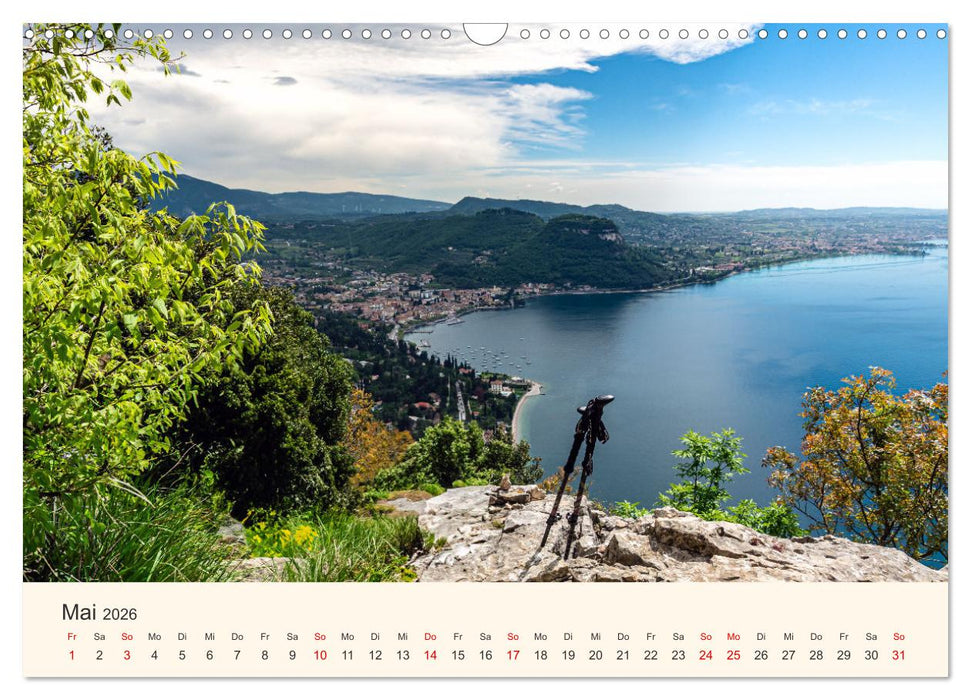 Wanderreise Gardasee (CALVENDO Wandkalender 2026)