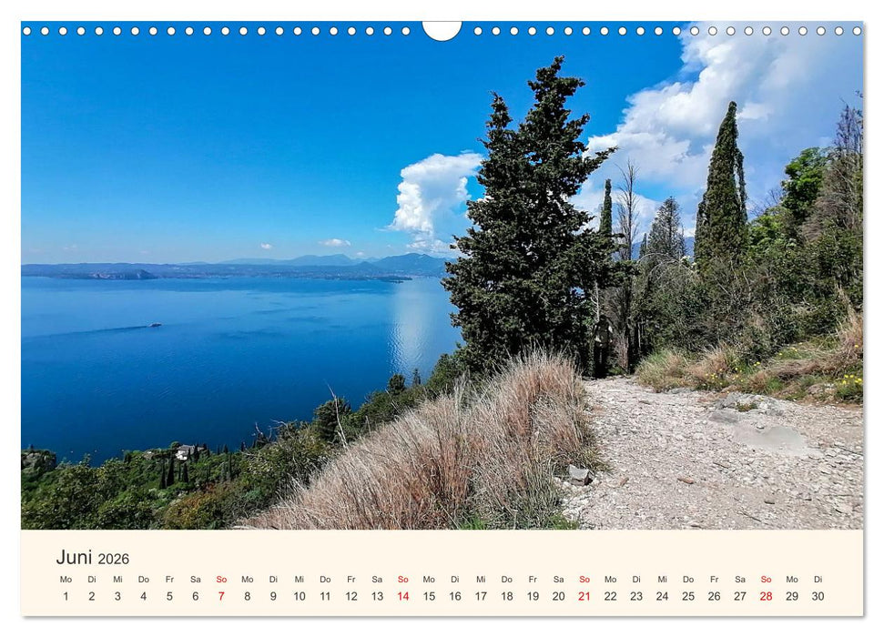 Wanderreise Gardasee (CALVENDO Wandkalender 2026)