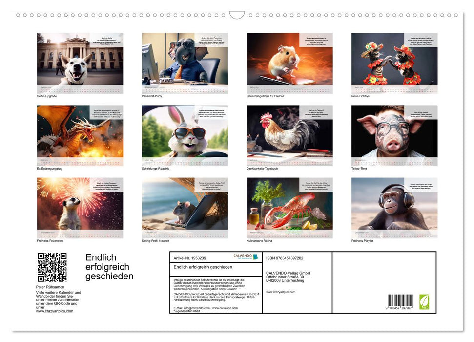 Endlich erfolgreich geschieden (CALVENDO Wandkalender 2026)