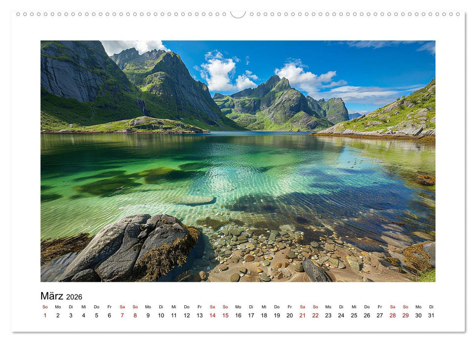 Traumhafte Buchten (CALVENDO Wandkalender 2026)