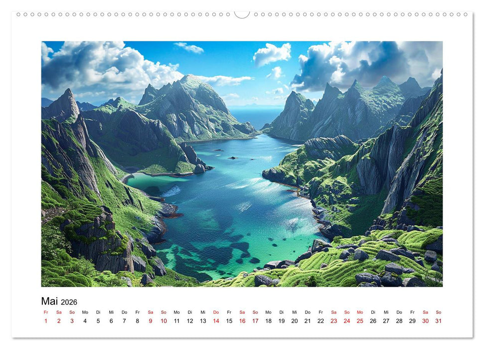 Traumhafte Buchten (CALVENDO Wandkalender 2026)