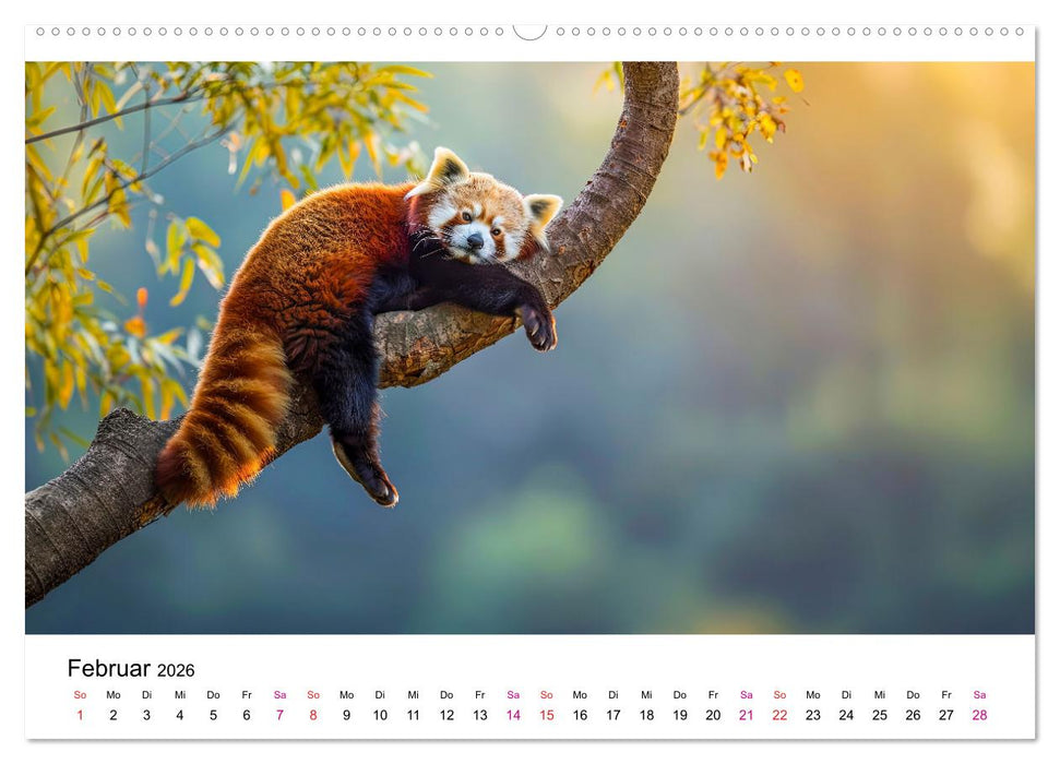 Der Rote Panda (CALVENDO Premium Wandkalender 2026)