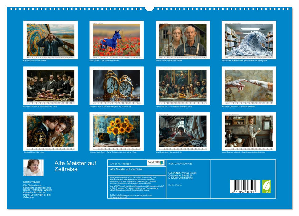 Alte Meister auf Zeitreise (CALVENDO Premium Wandkalender 2026)