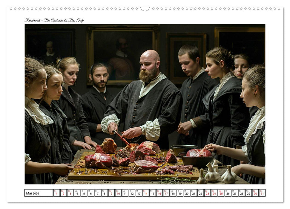 Alte Meister auf Zeitreise (CALVENDO Premium Wandkalender 2026)