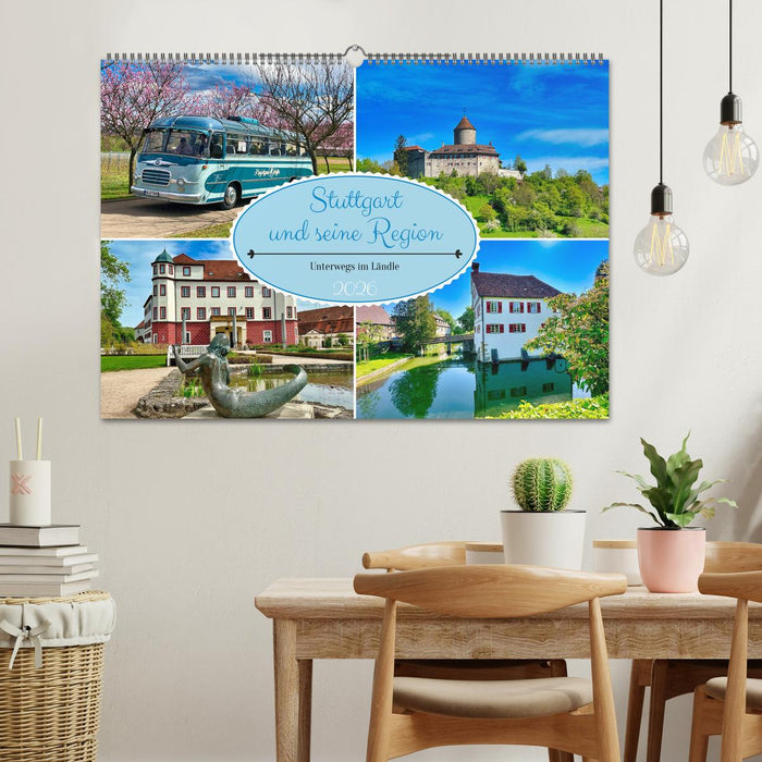 Stuttgart und seine Region (CALVENDO Wandkalender 2026)