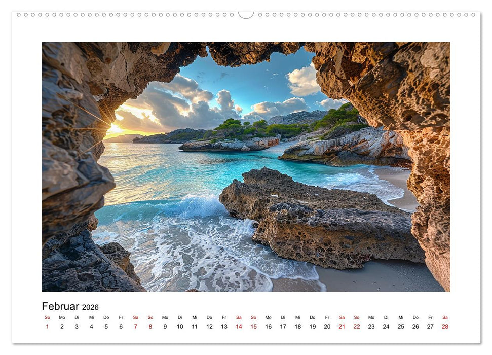 Traumhafte Buchten (CALVENDO Premium Wandkalender 2026)