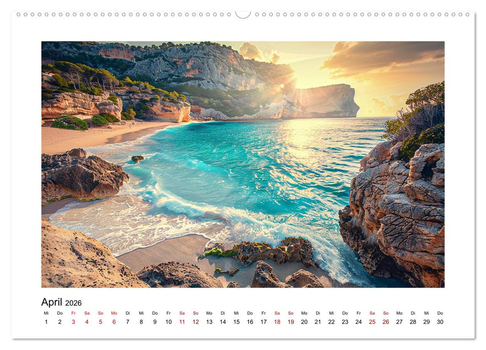 Traumhafte Buchten (CALVENDO Premium Wandkalender 2026)