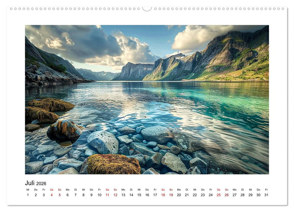 Traumhafte Buchten (CALVENDO Premium Wandkalender 2026)