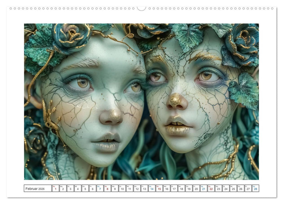 Magische Gesichter (CALVENDO Premium Wandkalender 2026)